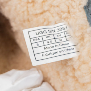 UGG Women Jillian Black Suede Shearling Lined Zip Moto Biker Boots sz 6