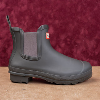 Hunter Women Original Chelsea Waterproof Short Wellies Grey Rain Boots 7US EUR38