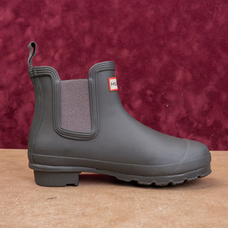 Hunter Women Original Chelsea Waterproof Short Wellies Grey Rain Boots 7US EUR38