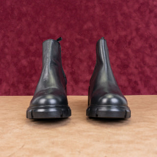 Steve Madden Women How Y2k Retro Chelsea Black Leather Boots Size 8.5