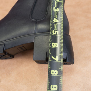 Steve Madden Women How Y2k Retro Chelsea Black Leather Boots Size 8.5