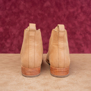 Nisolo Women Eva Tan Leather Modern Western Chelsea Ankle Boots sz 8.5