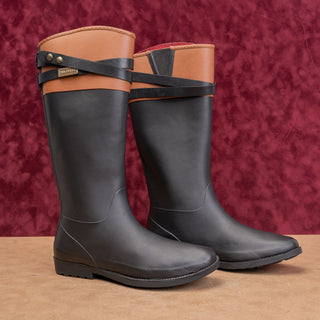 Tommy Hilfiger Women Fashion Farm Barn Riding Wellie Rubber Rain Boots sz 9