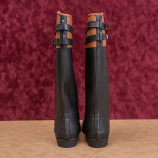 Tommy Hilfiger Women Fashion Farm Barn Riding Wellie Rubber Rain Boots sz 9