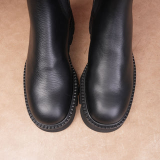 Pedro Garcia Wmn Black Leather Fashion Light Comfort Chelsea Boots sz 6US EUR36