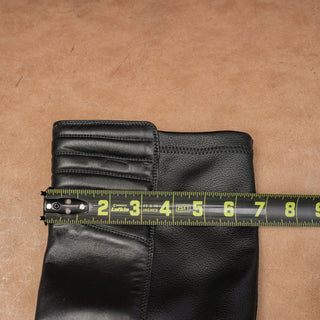 Ron White Women Konnie Black Leather Moto Festival Knee Boots sz 9.5US EUR40