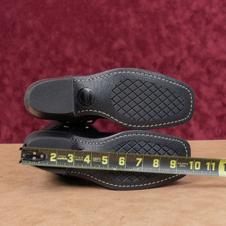 Frye Women Harness 12R Black Moto Biker Leather Mid Calf Boots 7M