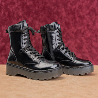 Circus NY Women Sanders Vegan Leather Festival Platform Combat Boots sz 8.5