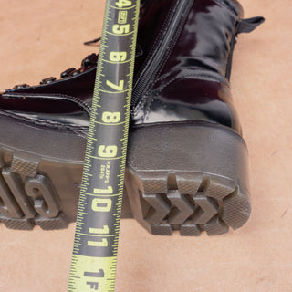 Circus NY Women Sanders Vegan Leather Festival Platform Combat Boots sz 8.5