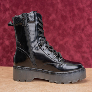 Circus NY Women Sanders Vegan Leather Festival Platform Combat Boots sz 8.5