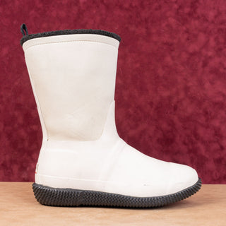 Hunter Women Sherpa White Rubber Fleece Lined Rain Boots sz 11US UK9