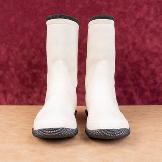 Hunter Women Sherpa White Rubber Fleece Lined Rain Boots sz 11US UK9