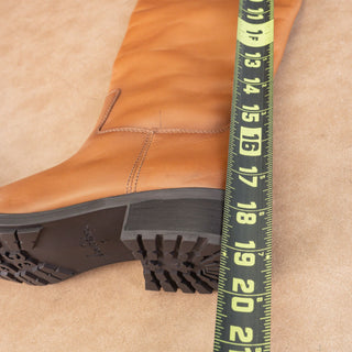 Sam Edelman Wmn Drina Whiskey Leather Fashion Equestrian Riding Knee Boots sz 7