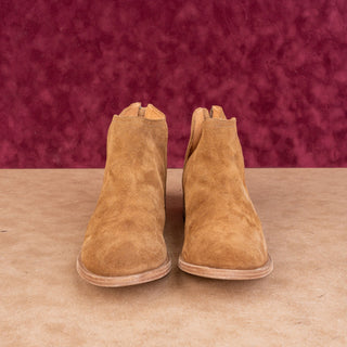 Beek Women Falcon Chestnut Suede Fashion Back Zipper Low Ankle Boots sz 11