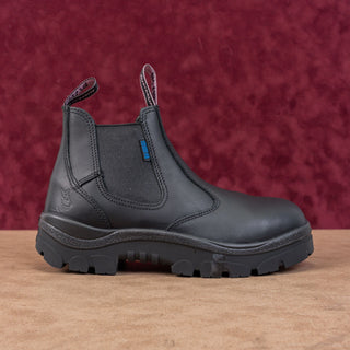 Steel Blue Wmn Hobart Steel Toe Work Black Leather Orthopedic Chelsea Boots 7.5