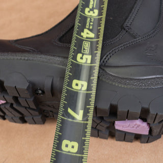 Steel Blue Wmn Hobart Steel Toe Work Black Leather Orthopedic Chelsea Boots 7.5