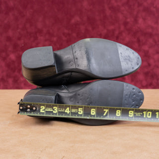 Miz Mooz Women Duart Black Leather Western Cowboy Zip Ankle Boots 9-9.5US EUR40