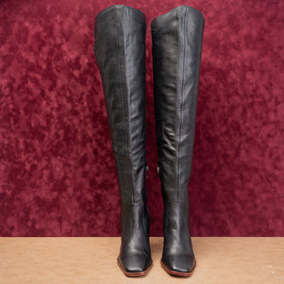 Vince Camuto Women Dreven Black Leather OTK Night Boots sz 9.5US EUR41