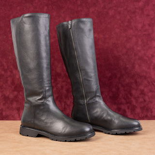 Vince Wmn Sibelle Water Resistant Black Leather Riding Equestrian Knee Boots 10