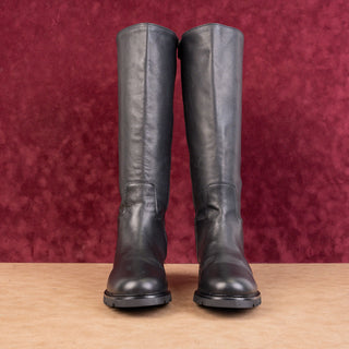 Vince Wmn Sibelle Water Resistant Black Leather Riding Equestrian Knee Boots 10