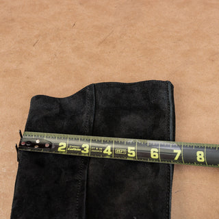 Free People Women Slouch Black Suede Flex Western Cowboy Knee Boots size 7.5