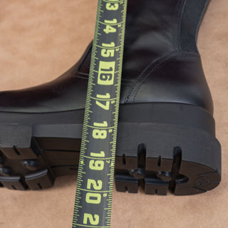 La Canadienne Women Boden 50mm Black Leather Riding Lug Boots sz 10US EUR40