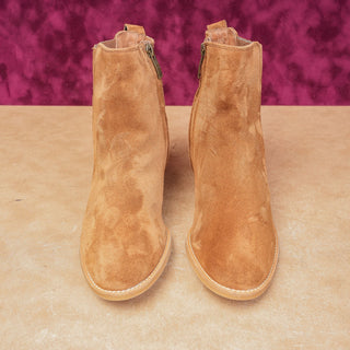 Paul Green Women Sante Western Italian Brown Suede Boots size 7.5US AUS 5