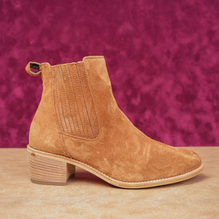 Paul Green Women Sante Western Italian Brown Suede Boots size 7.5US AUS 5