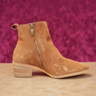 Paul Green Women Sante Western Italian Brown Suede Boots size 7.5US AUS 5