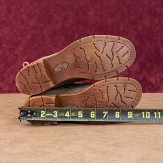 Sofft Wmn Sharnell Low Distress Beige Suede Waterproof Back Lace-up Boots 6.5