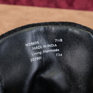 Cole Haan Women Camea Waterproof Black Suede Lug Ankle Combat Boots sz 7.5