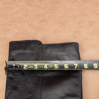 La Canadienne Women Strappy Black Leather Waterproof Riding Knee Boots sz 10