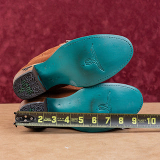 Lane Women Fire Away Brown Suede Western Cowboy Round Toe Knee Boots sz 6