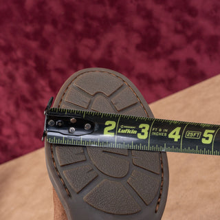 Born Women Britton Distress Brown Western Zip OTK Fashion Boots sz 6