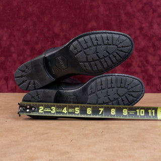 Born Women Shaunie Black Leather Zip Farm Riding Fashion Knee Boots sz 7.5