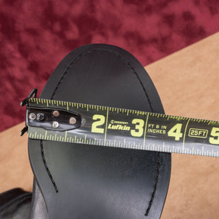 Frye Women Blair Black Leather Western Cowboy Wide Calf Knee Boots sz 8