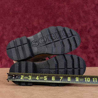 Sorel Women Lennox Hiking Beige Lace-up Shearling Leather Ankle Boots Sz 6