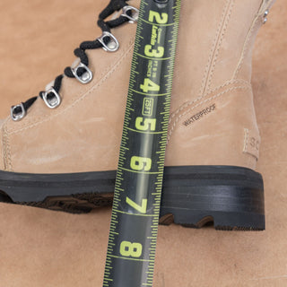 Sorel Women Lennox Hiking Beige Lace-up Shearling Leather Ankle Boots Sz 6