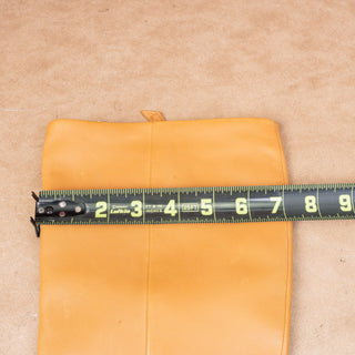 Fitflop Women Knot Mustard Warm Comfortable Leather Zip Knee Boots Size 9