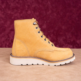 Carthartt Women Tan Leather 6" Moc Toe Construction Work boots sz 6US EUR36
