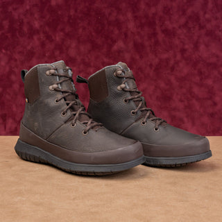 Bogs Men Freedom Lace Tall Waterproof Brown Leather Combat Boots size 9.5