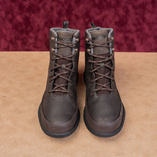Bogs Men Freedom Lace Tall Waterproof Brown Leather Combat Boots size 9.5