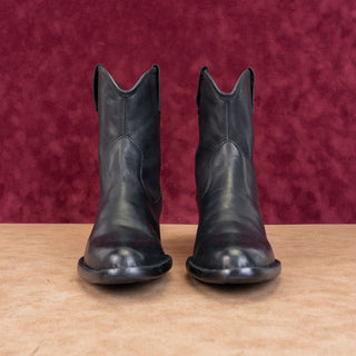 Born Women Wynd Black Leather Western Cowboy Ankle Boots sz 8.5