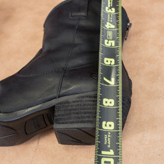 Born Women Wynd Black Leather Western Cowboy Ankle Boots sz 8.5