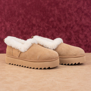 UGG Women Nita Geniune Shearling Mini Slipper Chestnut Suede Boots sz 12
