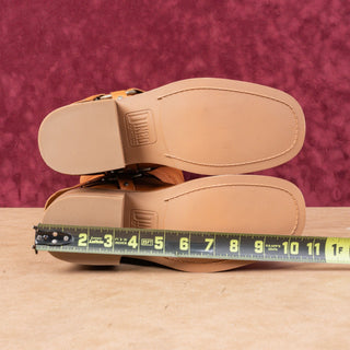 Dingo Women Casbah Tan Leather Harness Pull-on Bohemian Knee Boots sz 9.5