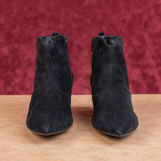 AGL Women Black Dressy Office Italian Black Suede boots sz 7.5-8US EUR 38.5
