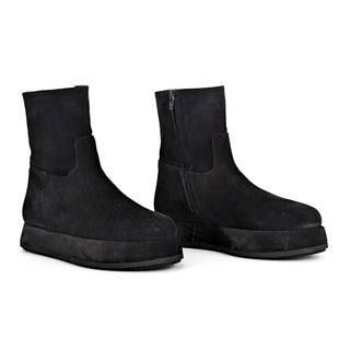 Paloma Barcelo Women Rigel Platform Festival Black Suede Zip Boots 7-7.5US EUR38