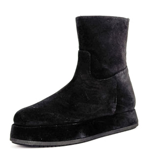 Paloma Barcelo Women Rigel Platform Festival Black Suede Zip Boots 7-7.5US EUR38