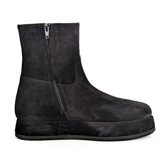 Paloma Barcelo Women Rigel Platform Festival Black Suede Zip Boots 7-7.5US EUR38